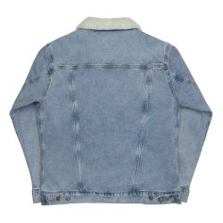 RANDOM COLOURS Unisex denim sherpa jacket - Image 4