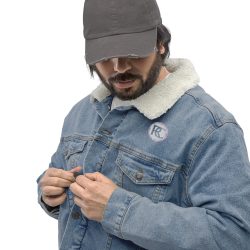 RANDOM COLOURS Unisex denim sherpa jacket - Image 2