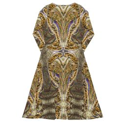 Women's GOLDEN AGE Long Sleeve Midi Dress - Stylish & Comfortable - Image 4