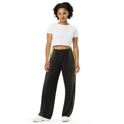 Unisex BLACK Wide-Leg Pants - Comfortable & Stylish - Image 2