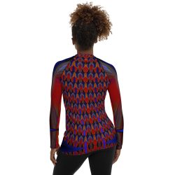 BLUE FIRE Women's Rash Guard - Image 2