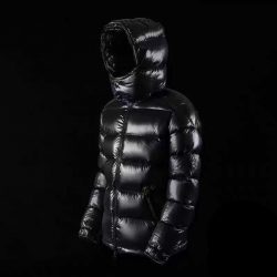 Pure Color Short Shiny White Duck Down Down Jacket - Image 3