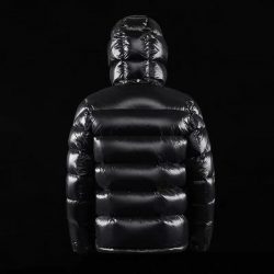 Pure Color Short Shiny White Duck Down Down Jacket - Image 2