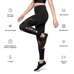 PURE WAVES Sports Leggings - Image 2